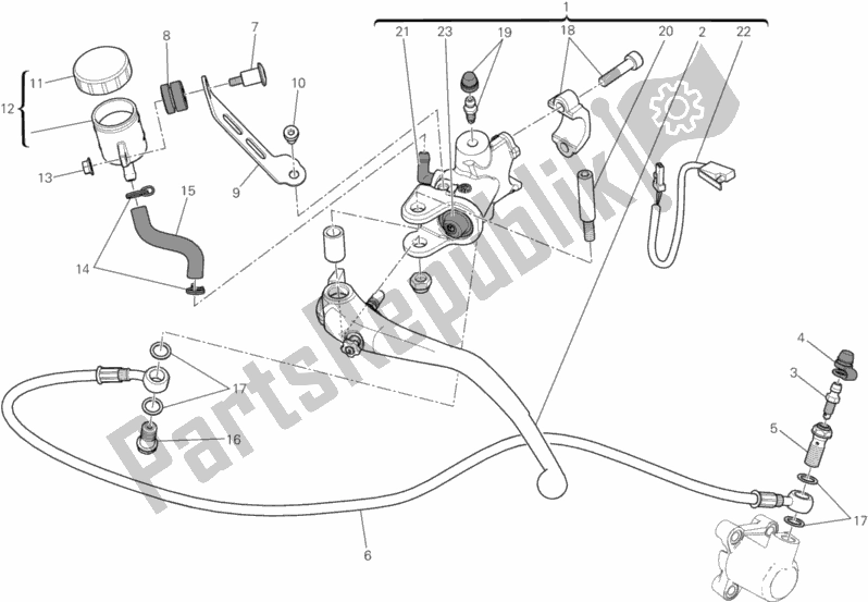 Tutte le parti per il Controllo Della Frizione del Ducati Superbike 1299S ABS 2015